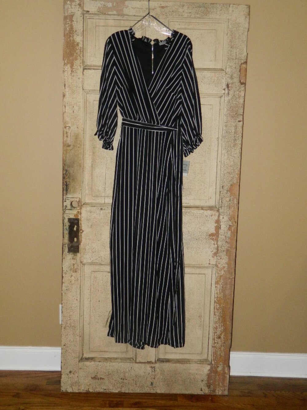 Danny & Nicole Stripe Jumpsuit Sz 14 (VV-2)